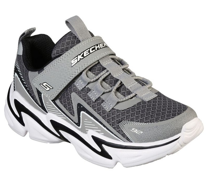 Skechers Pojkar Grå/Svarta Sneakers - Wavetronic - Sverige (YFRBP-7018)